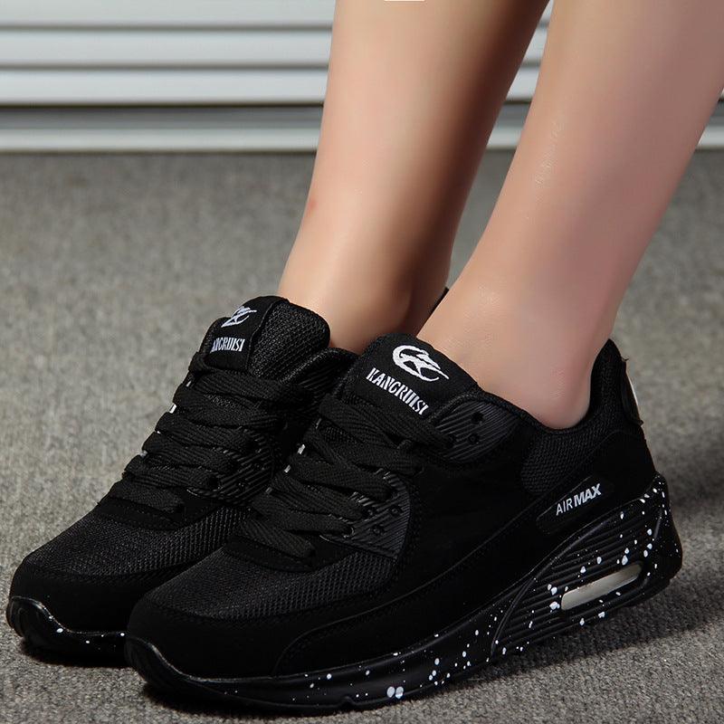 Red Platform Women's Sneakers Lightweight Air Cushion Walking Shoes