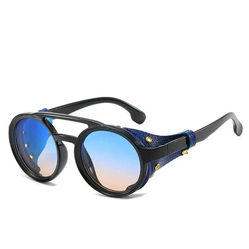 Retro Round Frame Sunglasses for Men, Vintage UV400 Style