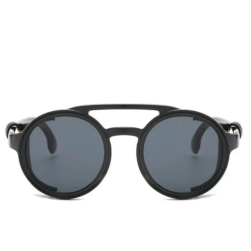 Retro Round Frame Sunglasses for Men, Vintage UV400 Style