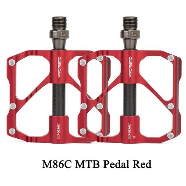 Ultra-Light Aluminum Flat Platform Bike Pedals with 3 Bearings