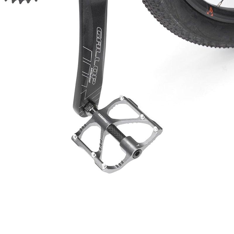 Ultra-Light Aluminum Flat Platform Bike Pedals with 3 Bearings