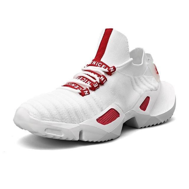 Men's Lightweight Breathable Knit Jogging Sneakers Non-Slip Shoes