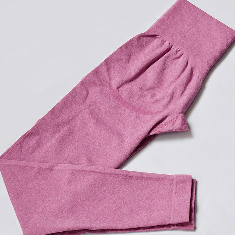 Seamless High Waisted Workout Leggings - Fitness Yoga Pants