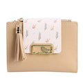 Women's Minimalist PU Leather Clutch Wallet with Coin Purse