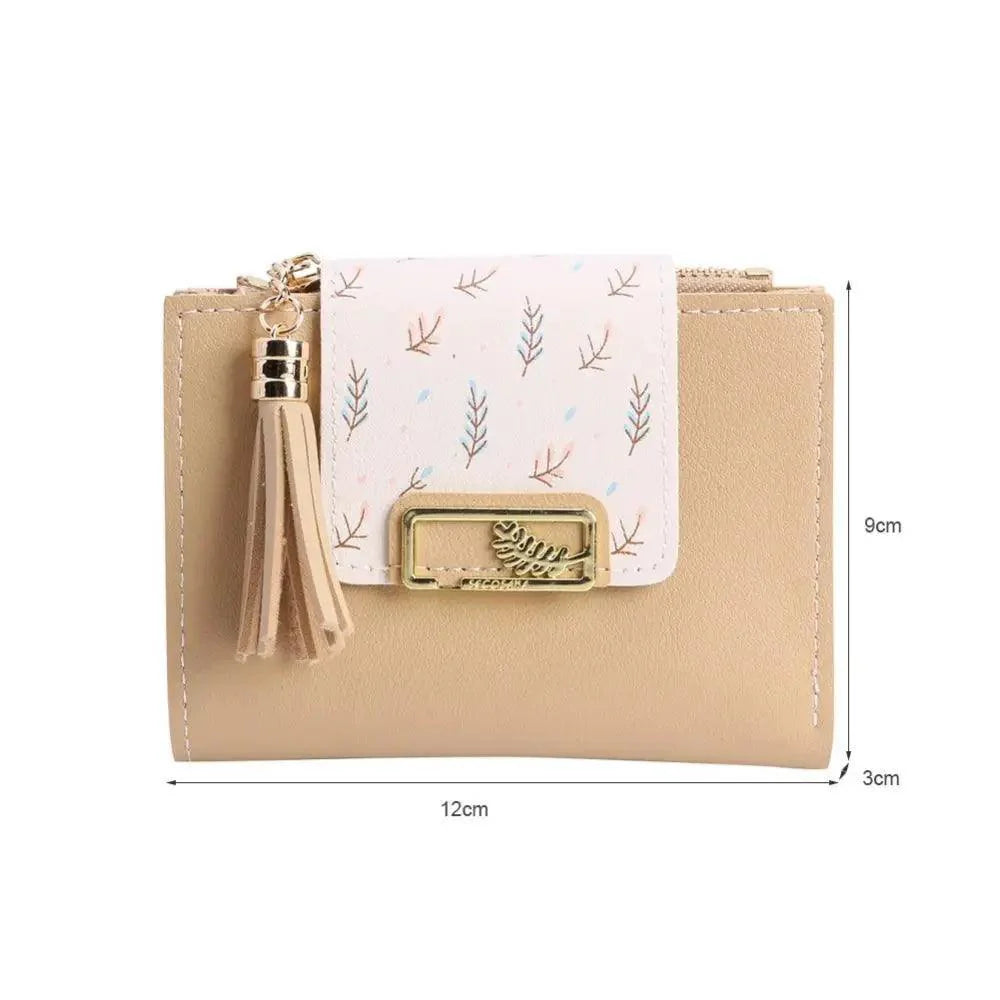 Women's Minimalist PU Leather Clutch Wallet with Coin Purse