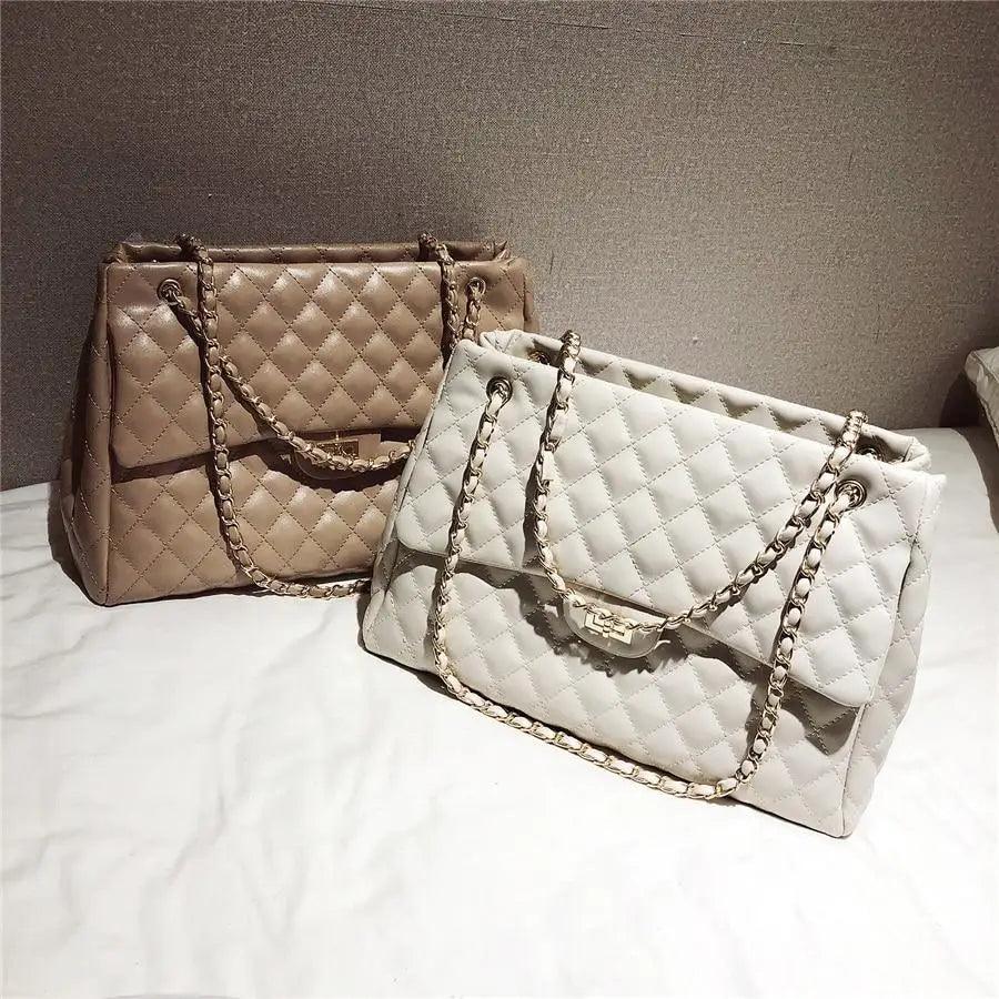 Designer Women’s Large Capacity PU Leather Shoulder Bag