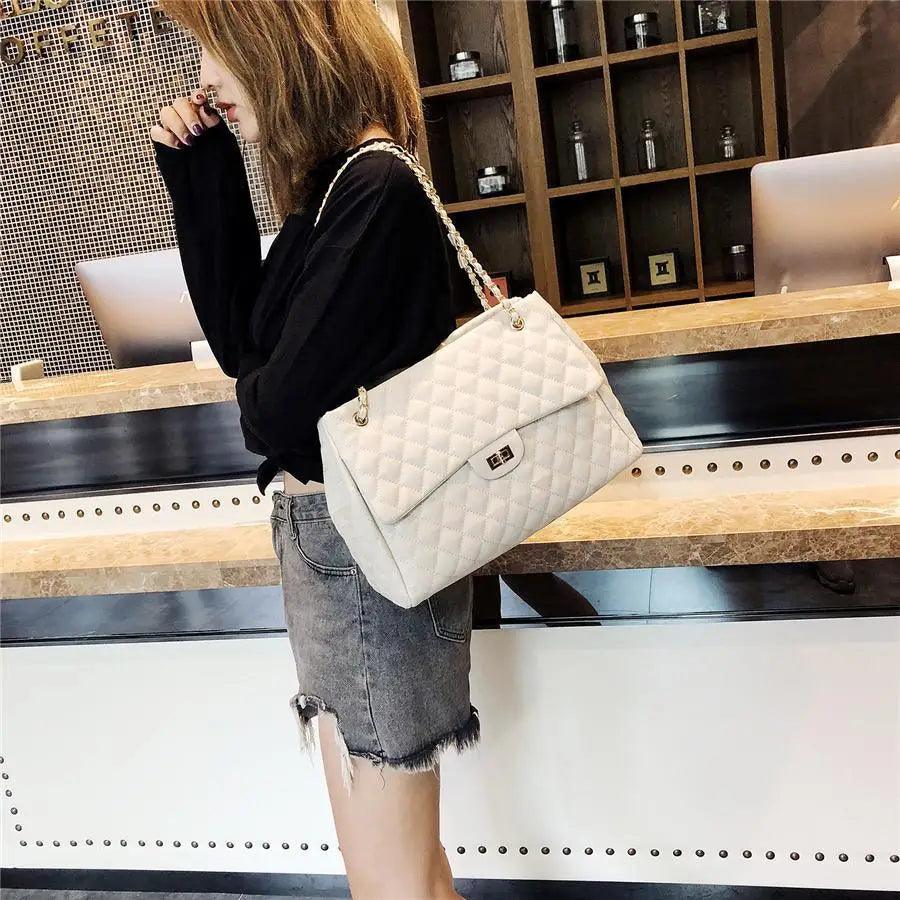 Designer Women’s Large Capacity PU Leather Shoulder Bag