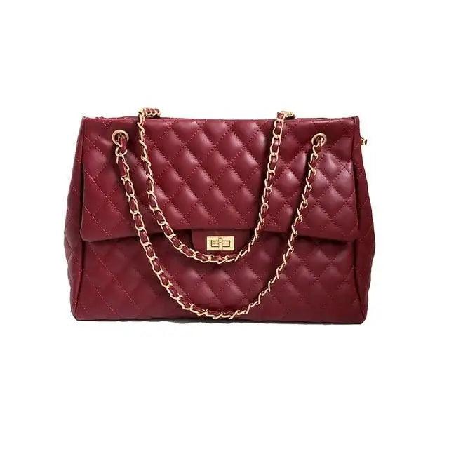 Designer Women’s Large Capacity PU Leather Shoulder Bag
