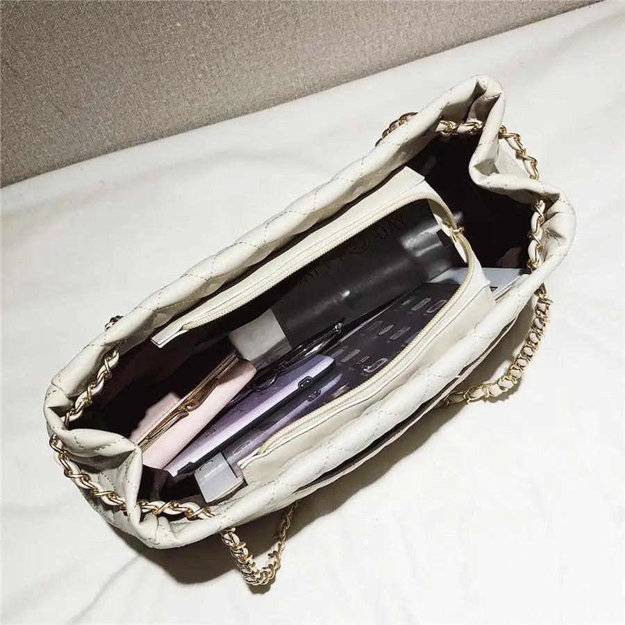 Designer Women’s Large Capacity PU Leather Shoulder Bag