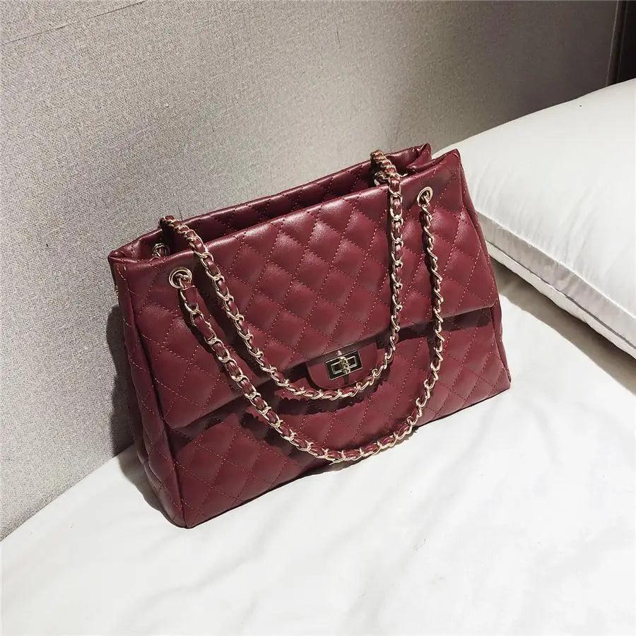 Designer Women’s Large Capacity PU Leather Shoulder Bag