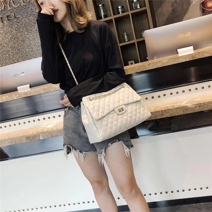 Designer Women’s Large Capacity PU Leather Shoulder Bag
