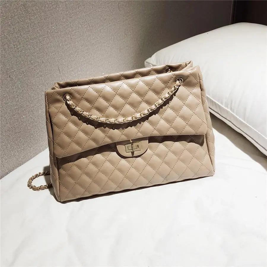 Designer Women’s Large Capacity PU Leather Shoulder Bag