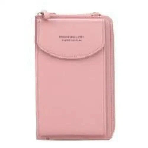 Compact PU Leather Crossbody Phone Wallet and Clutch