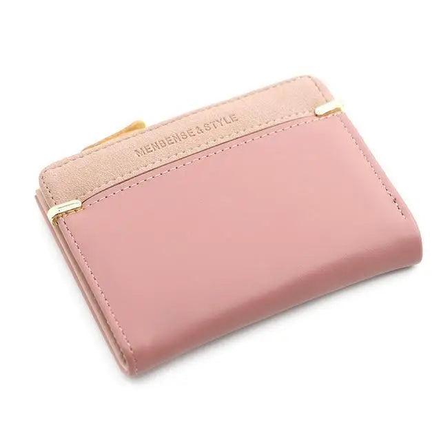 Mini Women's Wallet and Coin Purse, Synthetic Leather Card Holder