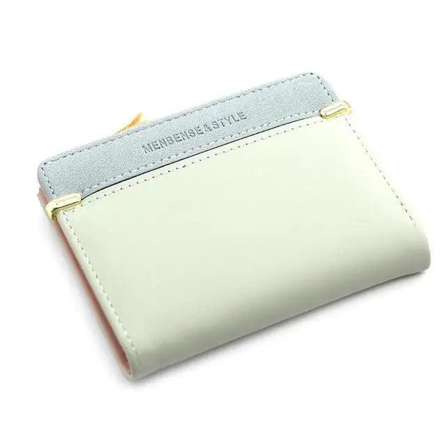 Mini Women's Wallet and Coin Purse, Synthetic Leather Card Holder