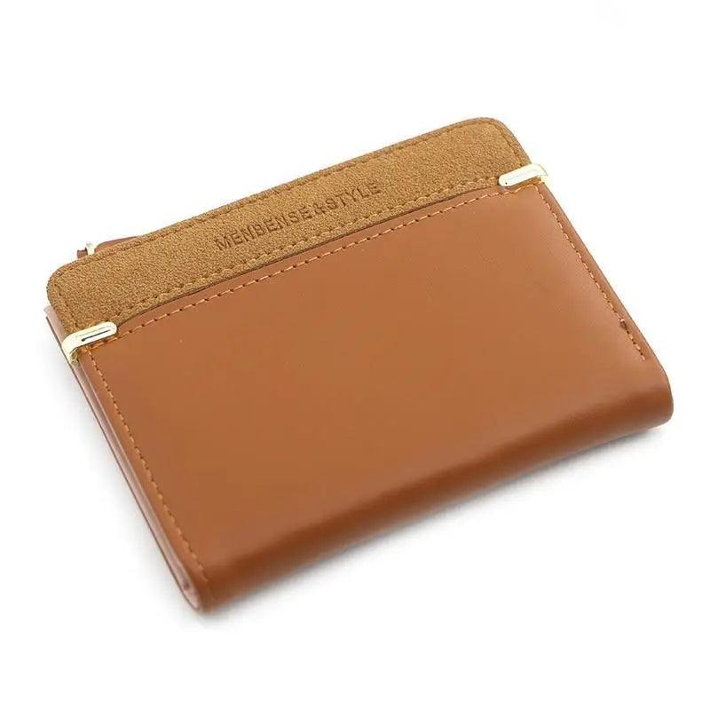 Mini Women's Wallet and Coin Purse, Synthetic Leather Card Holder