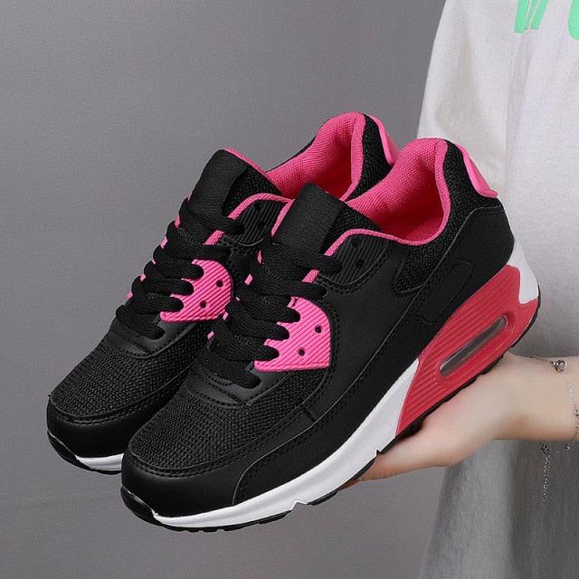 Men's Mixed Color Black Running & Walking Sneakers