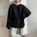 Vintage Thick Fleece O-Neck Pullover Sweatshirt for Women
