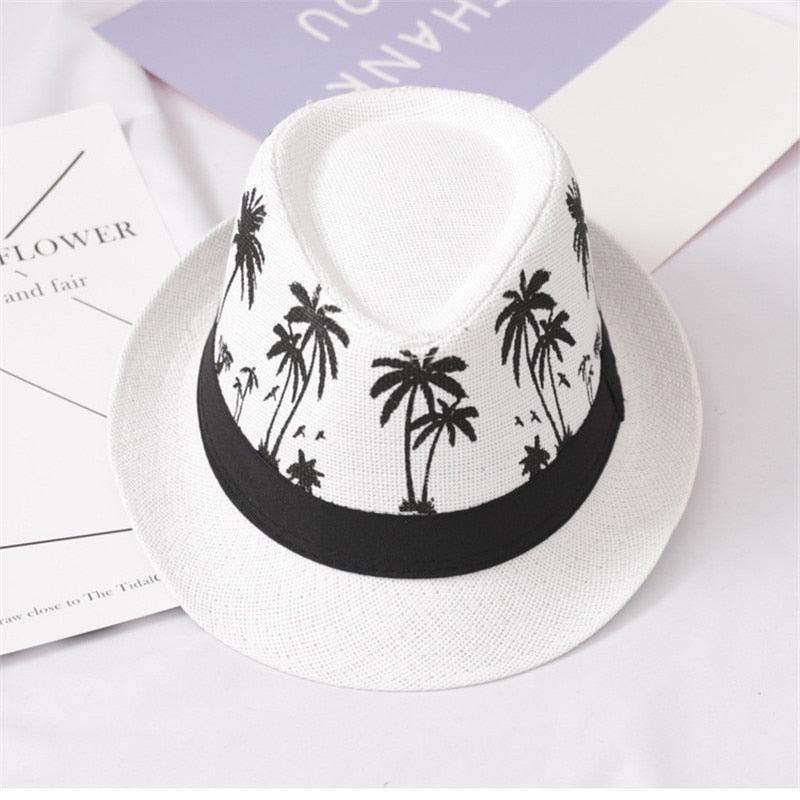 Retro Classic Short Brim Fedora Hat for Men UV Protection Summer