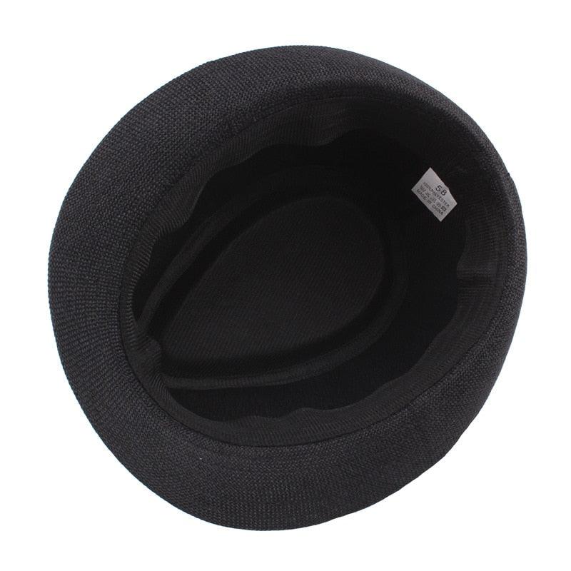 Retro Classic Short Brim Fedora Hat for Men UV Protection Summer