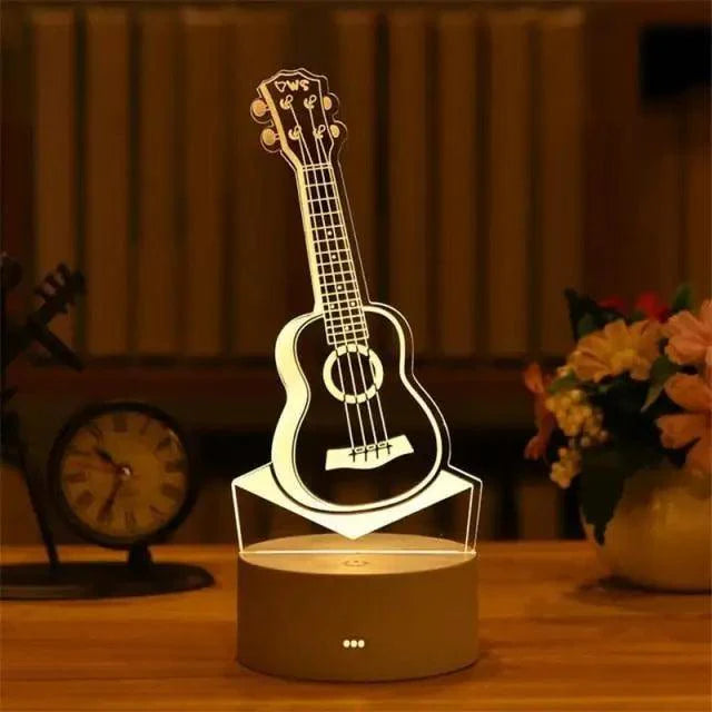 3D Heart Balloon LED Night Light Romantic Table Lamp for Bedroom