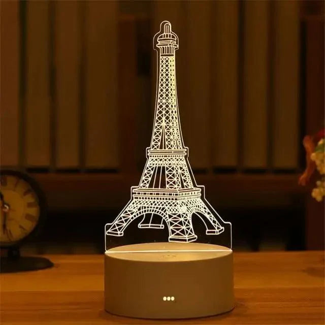 3D Heart Balloon LED Night Light Romantic Table Lamp for Bedroom