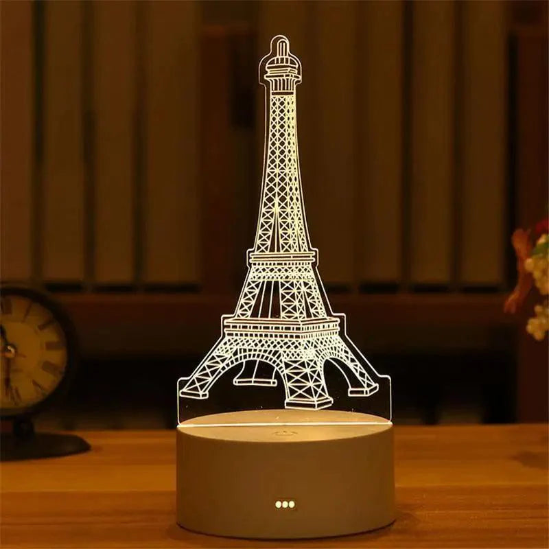 3D Heart Balloon LED Night Light Romantic Table Lamp for Bedroom