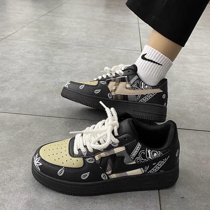 Unisex Thick-Soled Street Dance Sneakers - Modern Casual Shoes