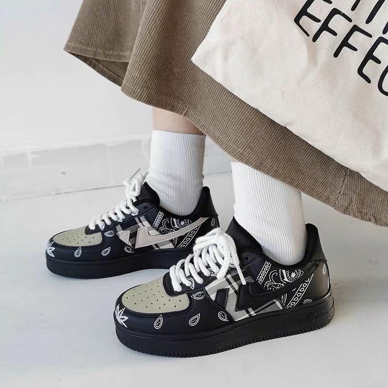 Unisex Thick-Soled Street Dance Sneakers - Modern Casual Shoes