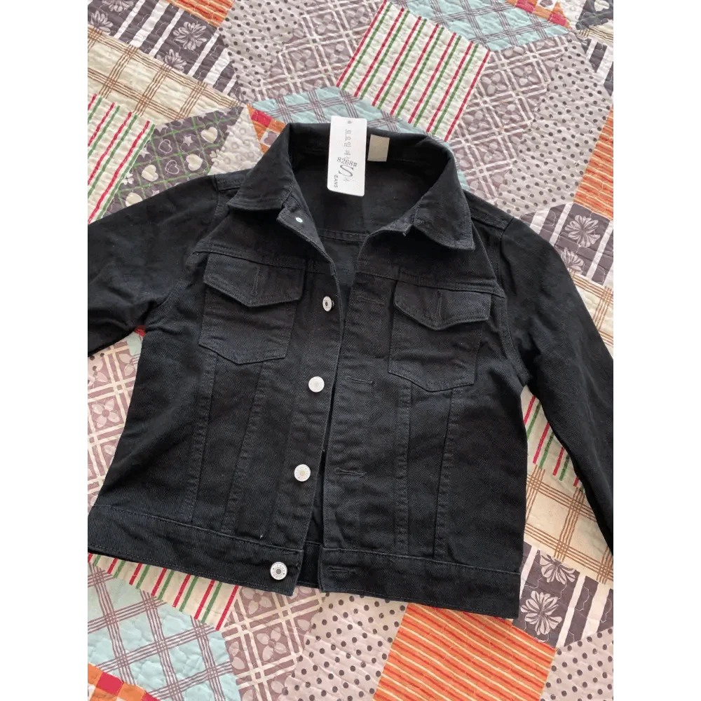 Women's Button Down Denim Jacket Long Sleeve Winter Overcoat
