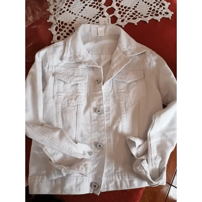 Women's Button Down Denim Jacket Long Sleeve Winter Overcoat
