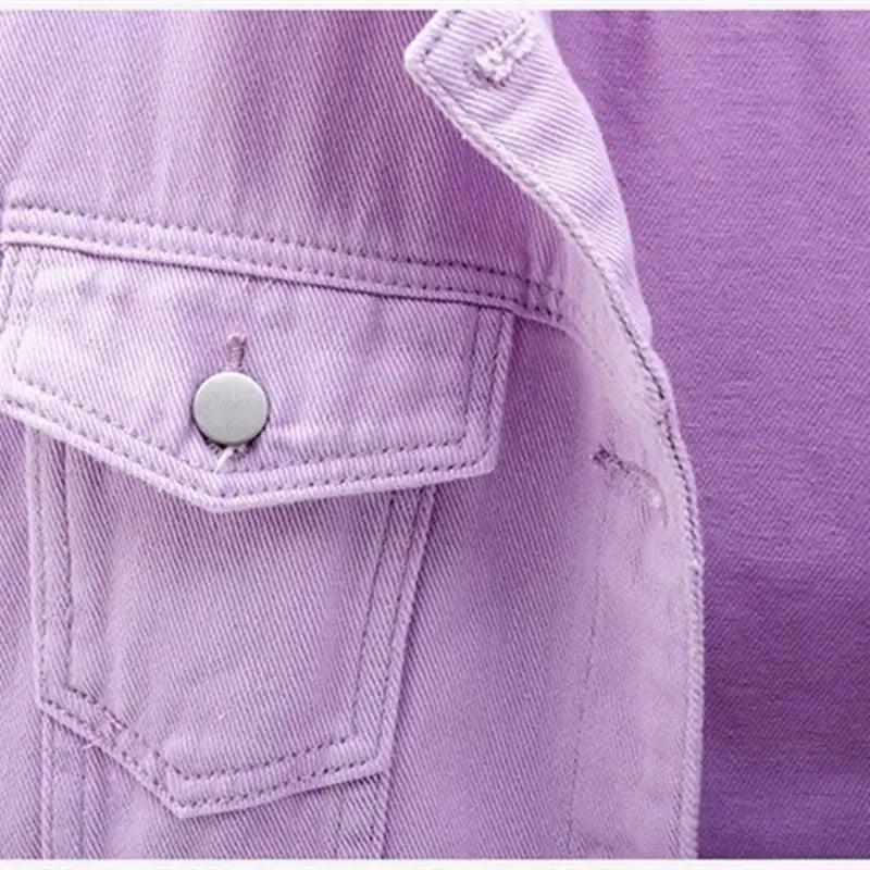 Women's Denim Trucker Jacket Soft Loose Casual Spring Autumn Coat