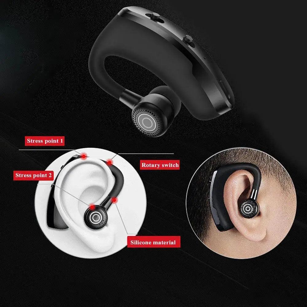 Hands-Free Wireless Business Bluetooth Headset with Mic, Black