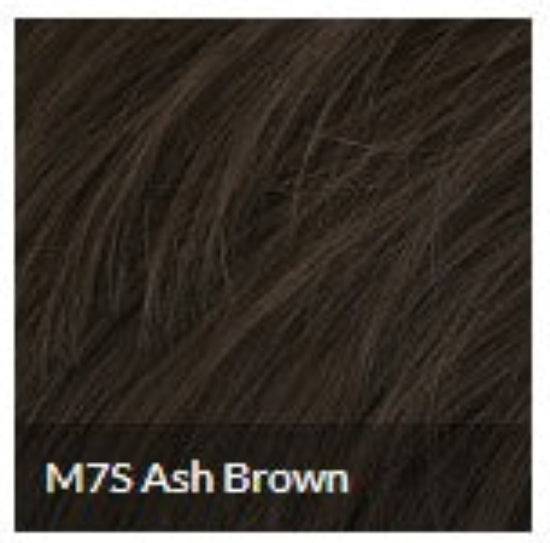 Elite Short Wig, M7 Ash Brown Full Monofilament Style