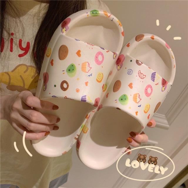 Ultra-Soft Thick-Soled Non-Slip Indoor Outdoor Platform Slides