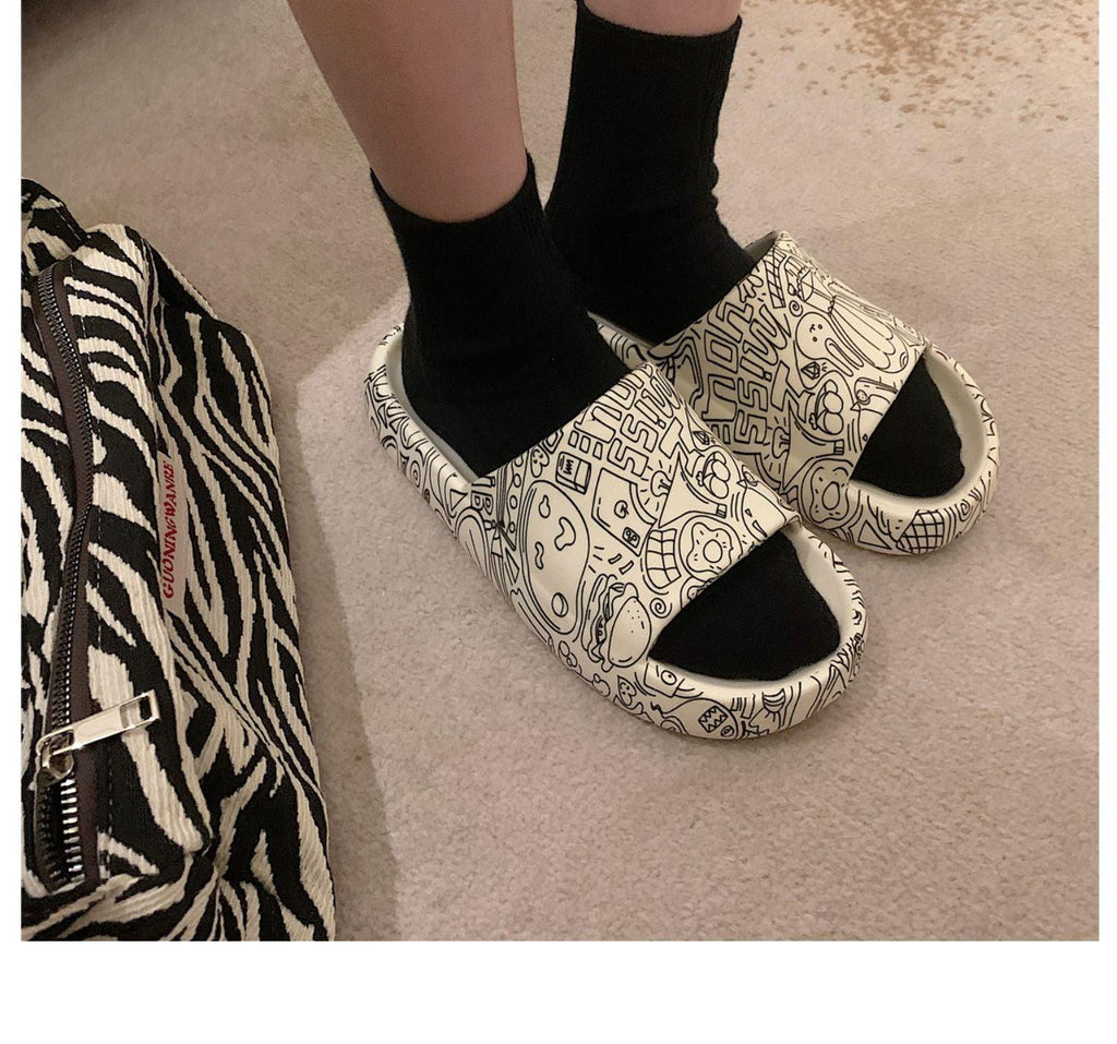 Ultra-Soft Thick-Soled Non-Slip Indoor Outdoor Platform Slides