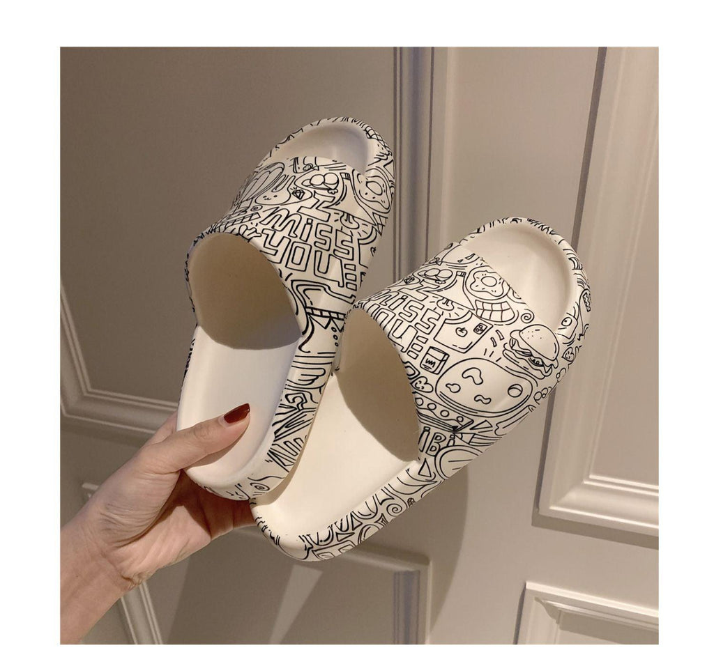 Ultra-Soft Thick-Soled Non-Slip Indoor Outdoor Platform Slides