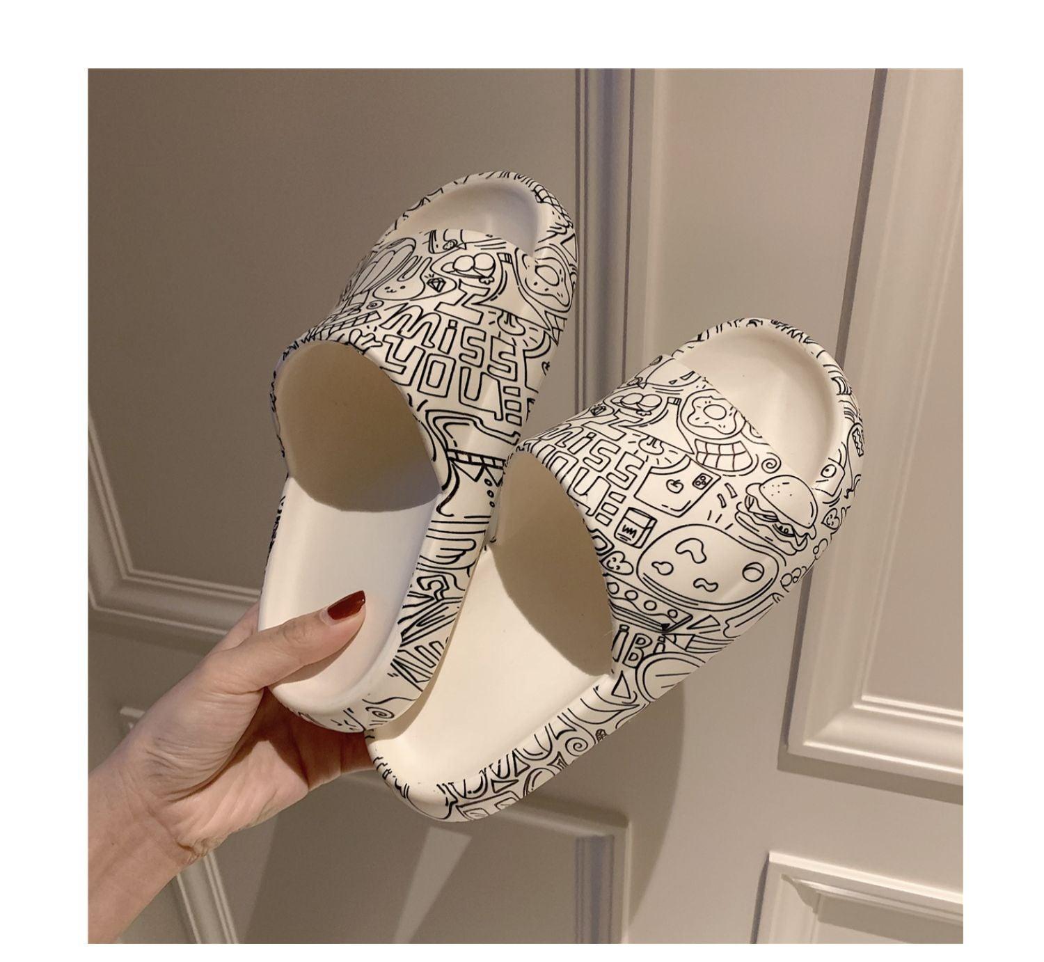 Ultra-Soft Thick-Soled Non-Slip Indoor Outdoor Platform Slides