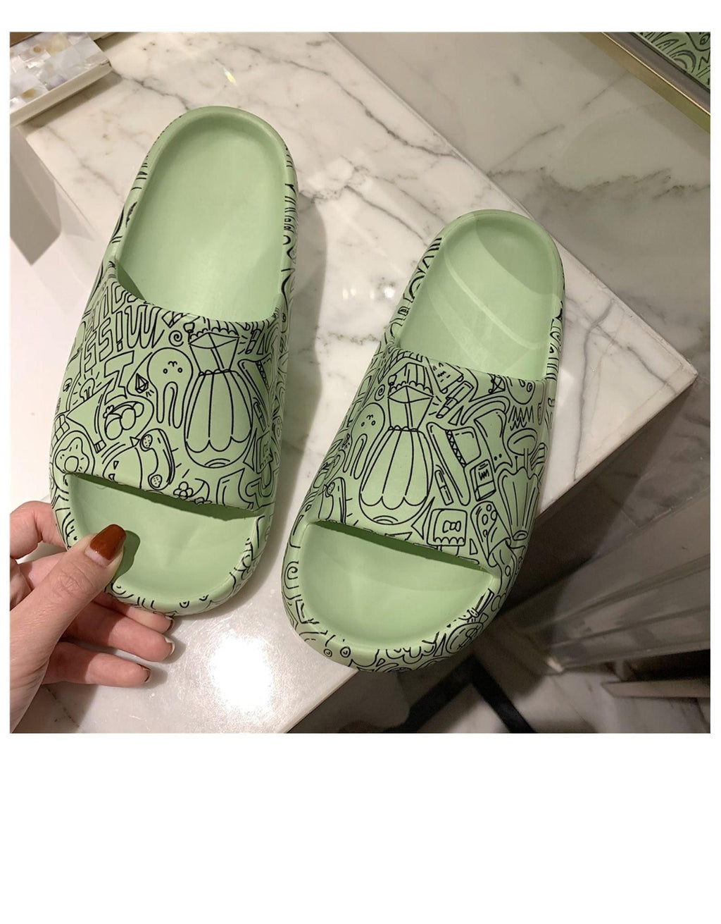 Ultra-Soft Thick-Soled Non-Slip Indoor Outdoor Platform Slides