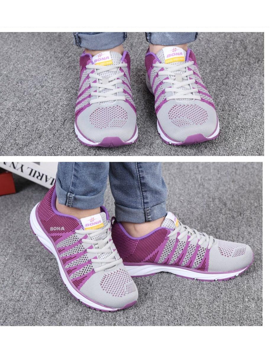 Women's Lightweight Breathable Mesh Walking and Running Sneakers