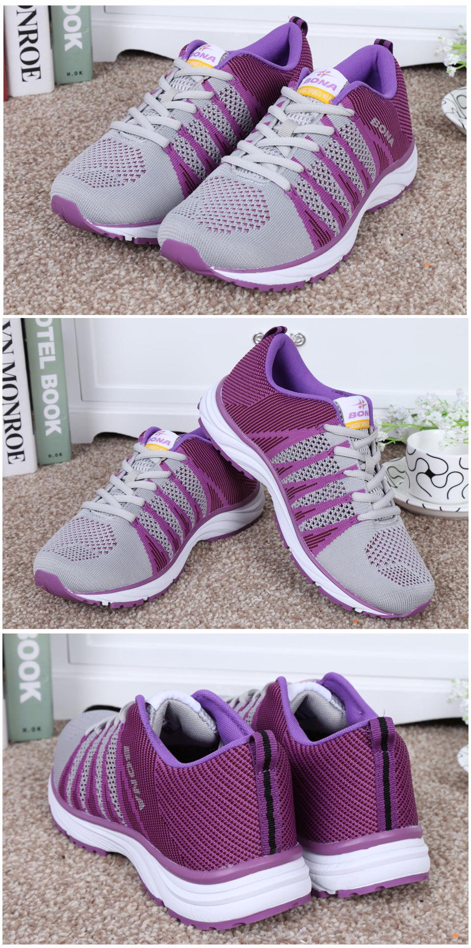 Women's Lightweight Breathable Mesh Walking and Running Sneakers