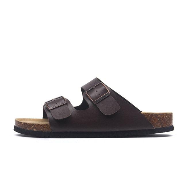 Double Buckle EVA Beach Slides Adjustable Arch Support Sandals
