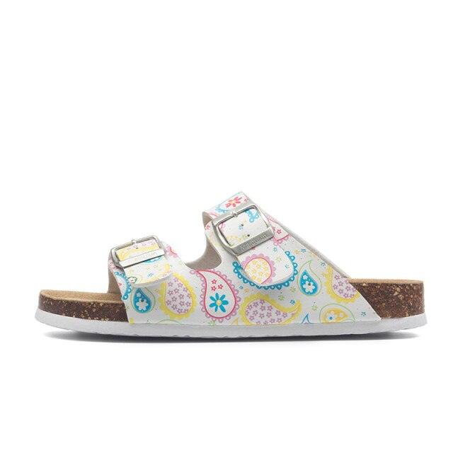 Double Buckle EVA Beach Slides Adjustable Arch Support Sandals