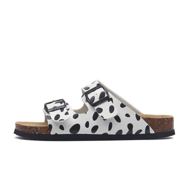 Double Buckle EVA Beach Slides Adjustable Arch Support Sandals