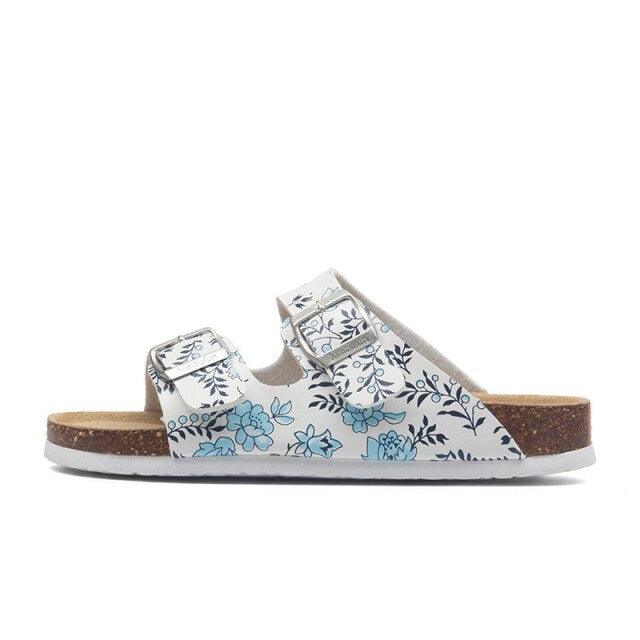Double Buckle EVA Beach Slides Adjustable Arch Support Sandals