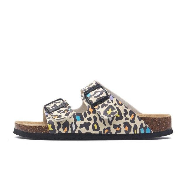 Double Buckle EVA Beach Slides Adjustable Arch Support Sandals