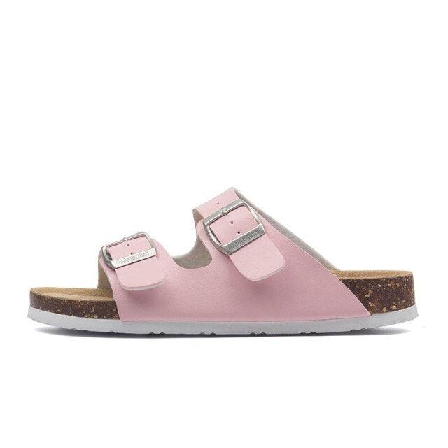 Double Buckle EVA Beach Slides Adjustable Arch Support Sandals