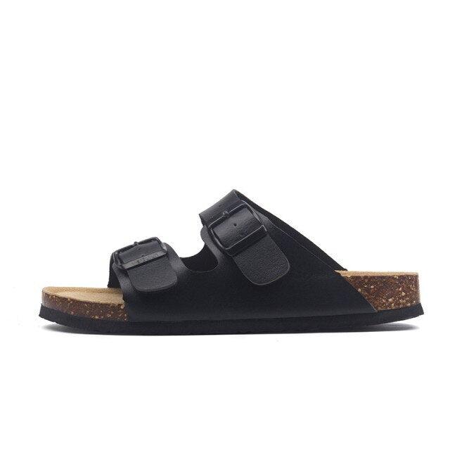 Double Buckle EVA Beach Slides Adjustable Arch Support Sandals