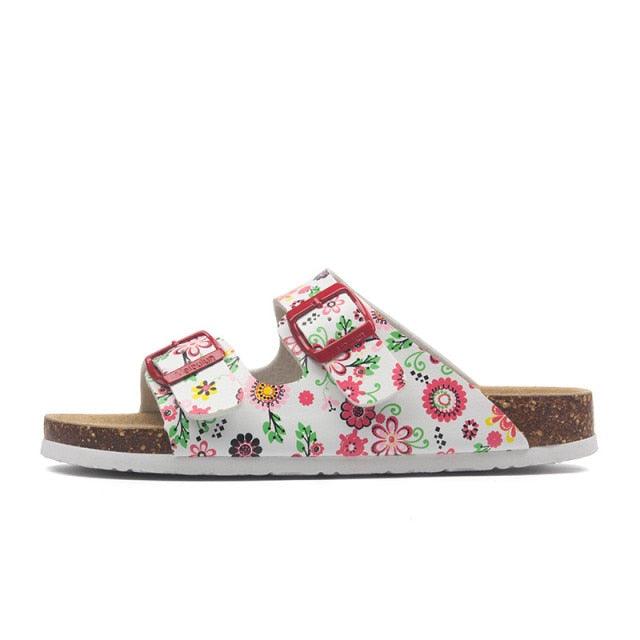Double Buckle EVA Beach Slides Adjustable Arch Support Sandals