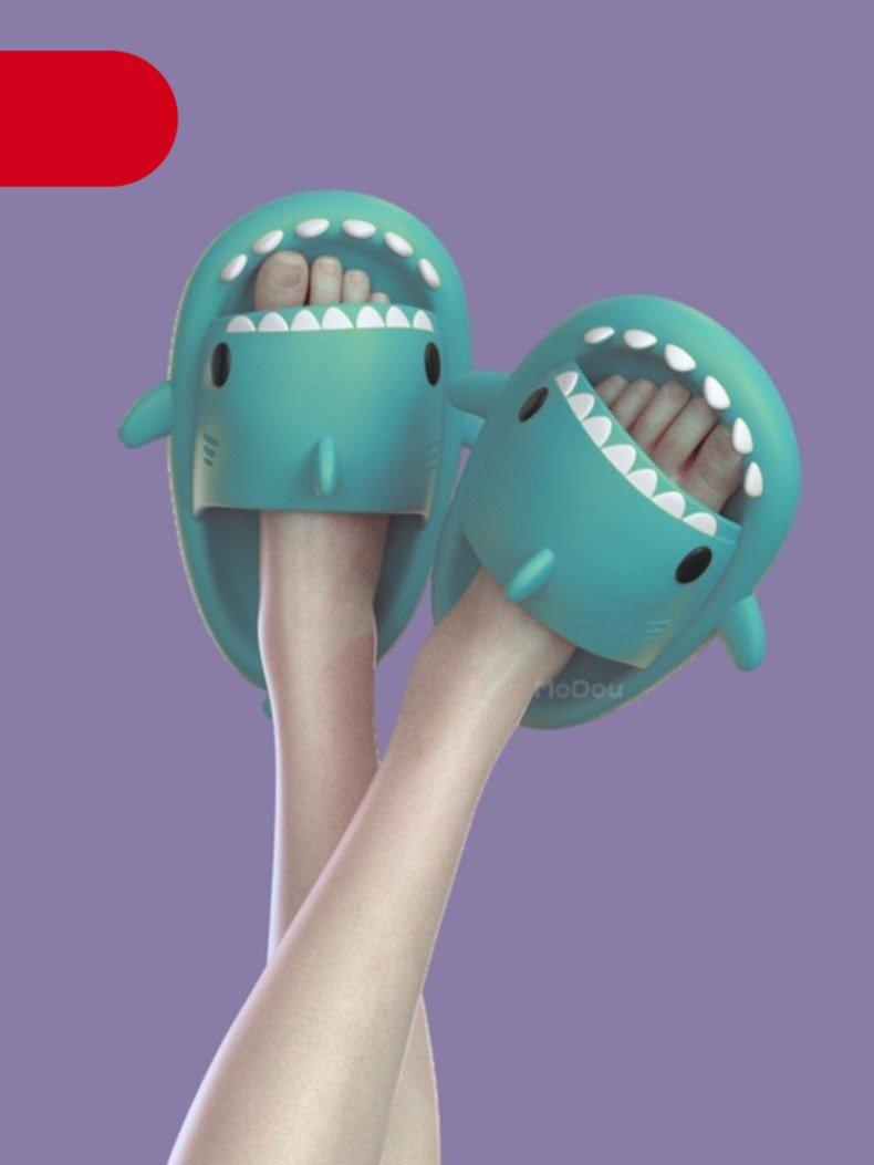 Lovely Shark Shape Slides Lightweight Kids Non-Slip Beach Sandals